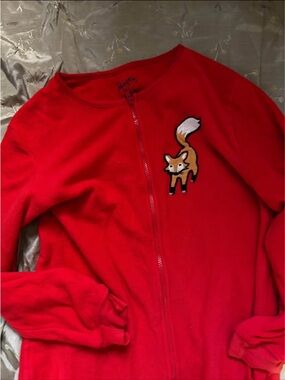 Women’s Red Fox Fleece Pajama Onesie